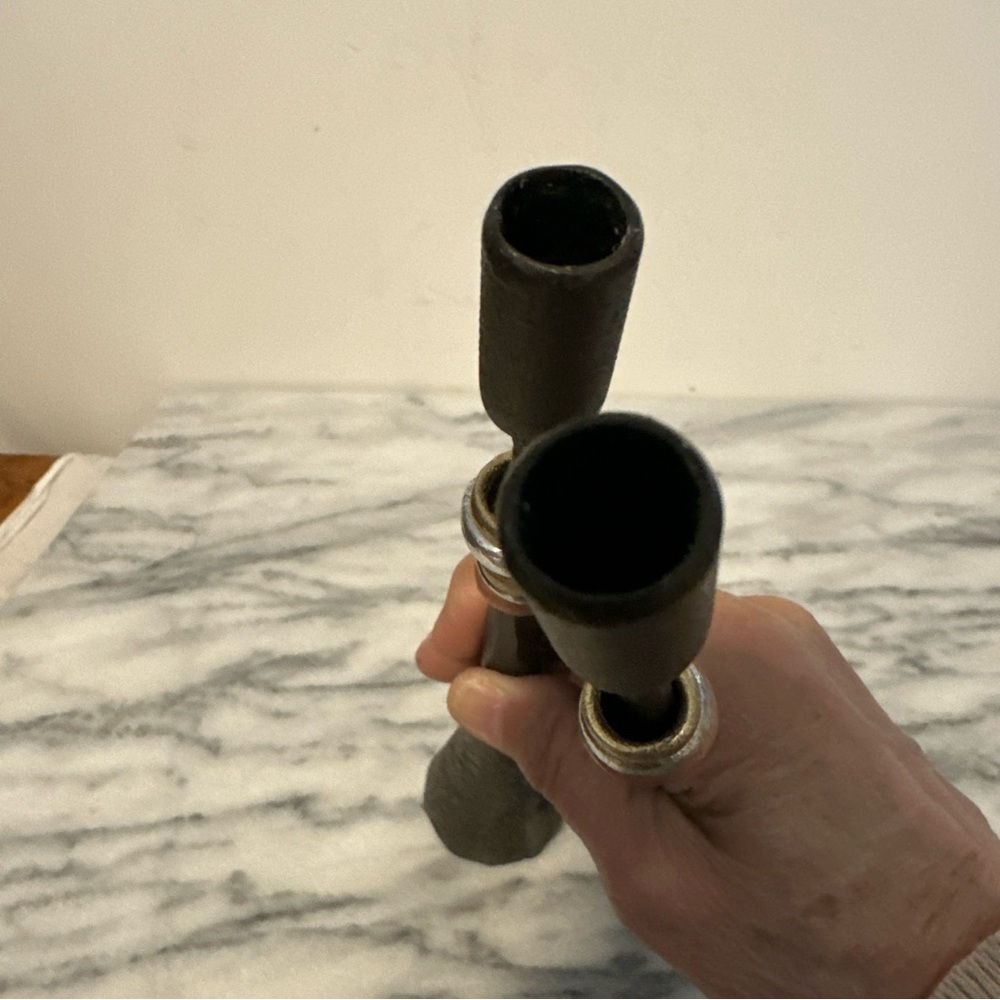 Luis Marques Handmade Modern
Minimalist Style Iron W/ Metal
Rings Candlestick - Picture 12 of 16